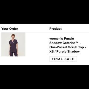 FIGS Catarina top purple shadow